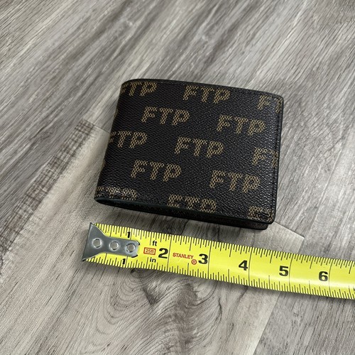 Cartera Damier FTP F*ckThePopulation Logo Répété Repeat - Marrón - Totalmente Nueva - Imagen 8 de 10