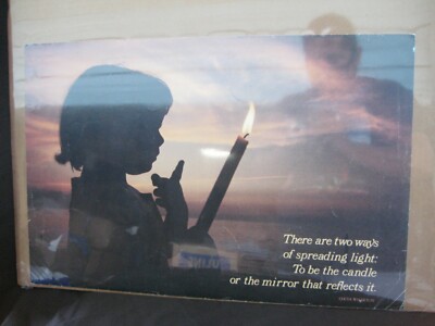 THERE ARE TWO WAYS OF SPREADING LIGHT TO BE THE  VINTAGE POSTER 1970'S CNG2096