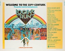 Logan's Run 1976 US 1/2 Sheet Film Poster, Moll  **Orson & Welles Posters**