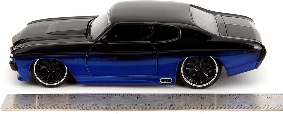 Jada 1/24 Pink Slips - 1971 Chevy Chevelle SS Noir/Bleu Dégradé - 35062 - Photo 2/4