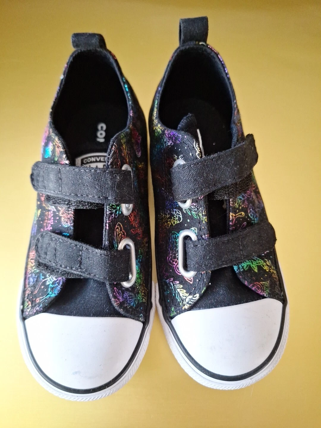 CONVERSE COMVERSEB Sneakers in Tela da Ragazzo Ragazza Casual Slip On Regolabile Gancio e Anse...