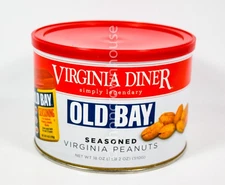 Virginia Diner OLD BAY Seasoned Virginia Peanuts 18oz Can 12/16/2026