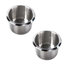 GSE Games & Sports Expert Stainless Steel Cup Holder, Drop-in Cup Holder for ...