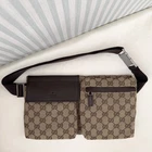 GUCCI GG 28566 Bum Bag Waist Pouch Shoulder Belt bag Fanny Pack Brown