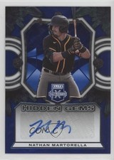 2023 Panini Elite Extra Edition Hidden Gems Blue Nathan Martorella Auto 11nq