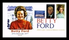 US COVER FIRST LADY BETTY FORD & PRESIDENT GERALD FORD FDC COMBO PANDA CACHET