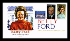 US COVER FIRST LADY BETTY FORD & PRESIDENT GERALD FORD FDC COMBO PANDA CACHET
