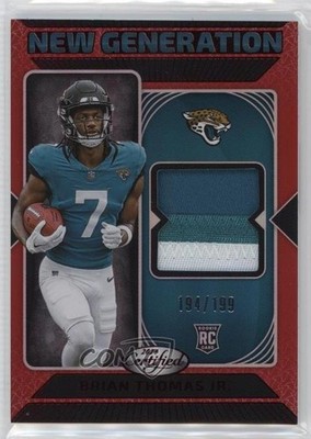 2024 Certified New Generation Jerseys Red Mirror 194/199 Brian Thomas Jr 19b1