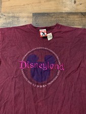 Vintage Mickey Inc Disneyland Park Shirt Mens S/M Red Mickey Mouse 1996 90s Tee