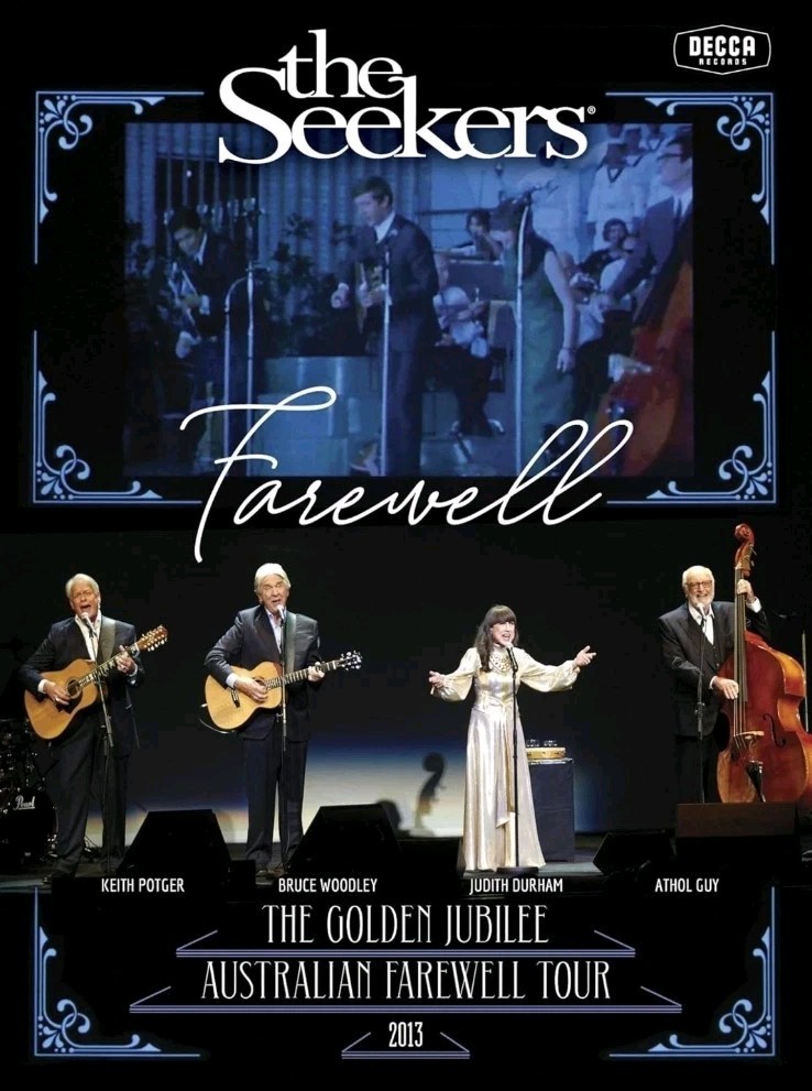 The Seekers Farewell DVD The Golden Jubilee Australian Tour Live Concert **NEW**