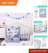 Stylish Standard Size Dinosaur Crib Comforter Set Perfect Gift for New Parents