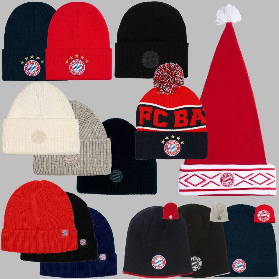 Mütze FC Bayern München Wendemütze Bommelmütze Beanie Strickmütze Erwachsen FCB  - Bild 4 von 4