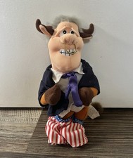 NWT 1997 Meanies Bull Clinton Plush Doll Bill Clinton Political Jokes Gag Gift