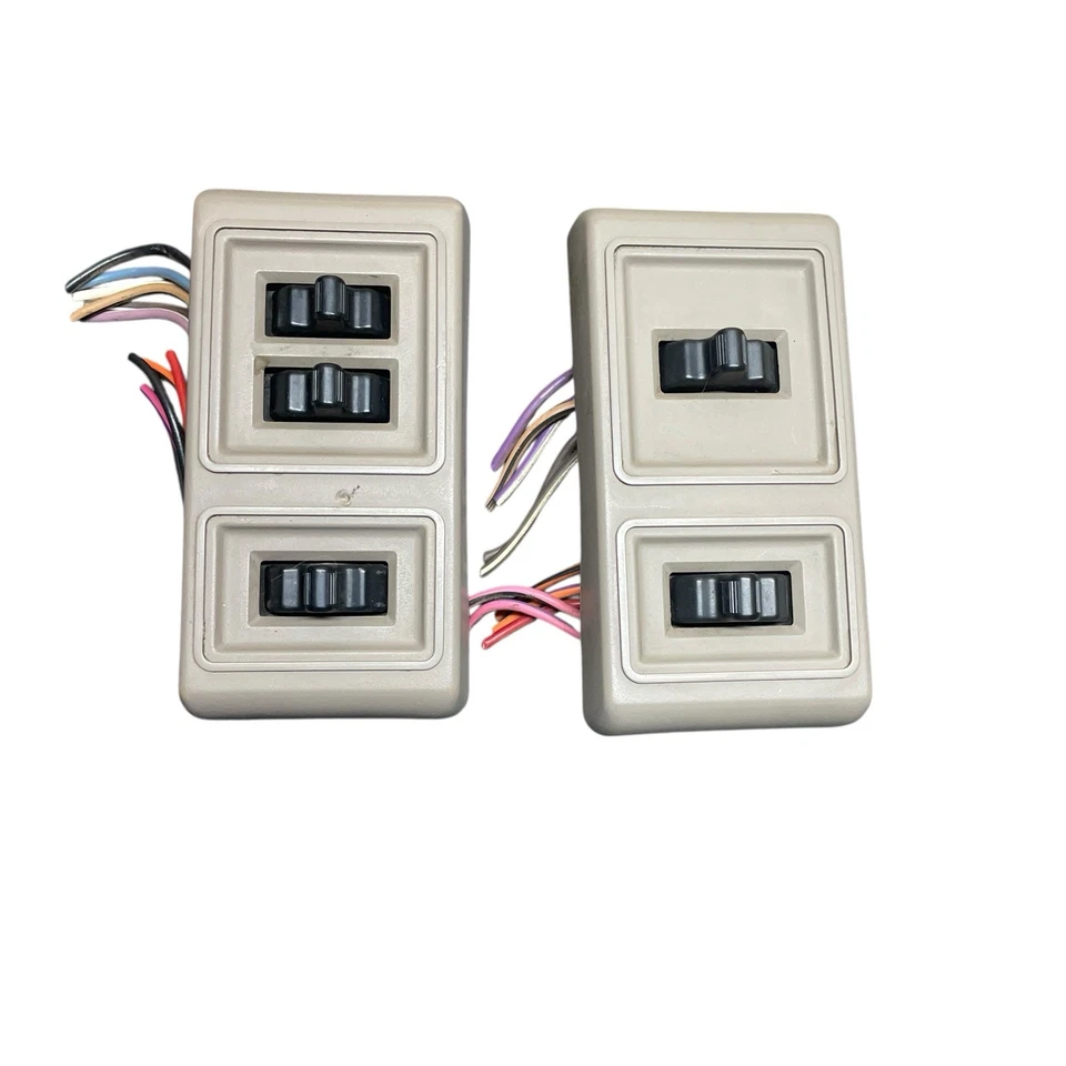 ✅ Interruptores de ventana eléctrica para conductor y pasajero Dodge Dakota Master 1987-1996 OEM BRONCEADO Foto 2 de 4