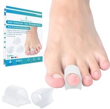 Hammer Toe Straightener, 6 Pack Hammer Toe Corrector for Women, Gel Toe Strai...