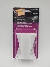 Prime-Line R 7240 Drawer Side Track Brackets White Nylon 1 Pair