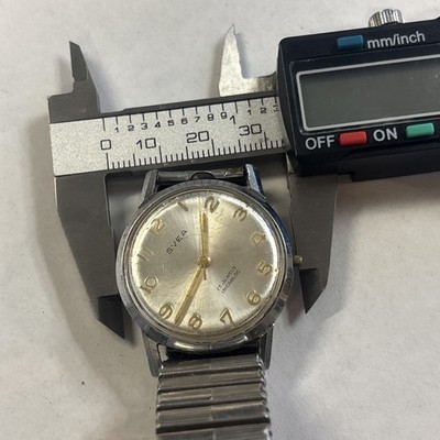 V34 Vintage Mens Svea 17 J INCABLOC Men s Watch Parts Repair Restoration As Is**