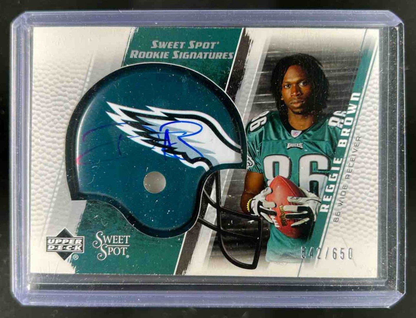 Reggie Brown Upper Deck Sweet Spot #249 Autograph