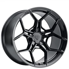 F21x9/R21x10.5" Staggered Blaque Diamond Wheels BD-F25 Black Flow Forged (S04)
