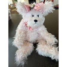 Bearington Collection Pink Angel Teddy Bear Plush Wings Satin Bow Roses PA-7337
