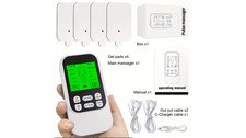 tens Ems Unit Muscle Stimulator Pain Relief Portable Dual-Channel 10 Modes