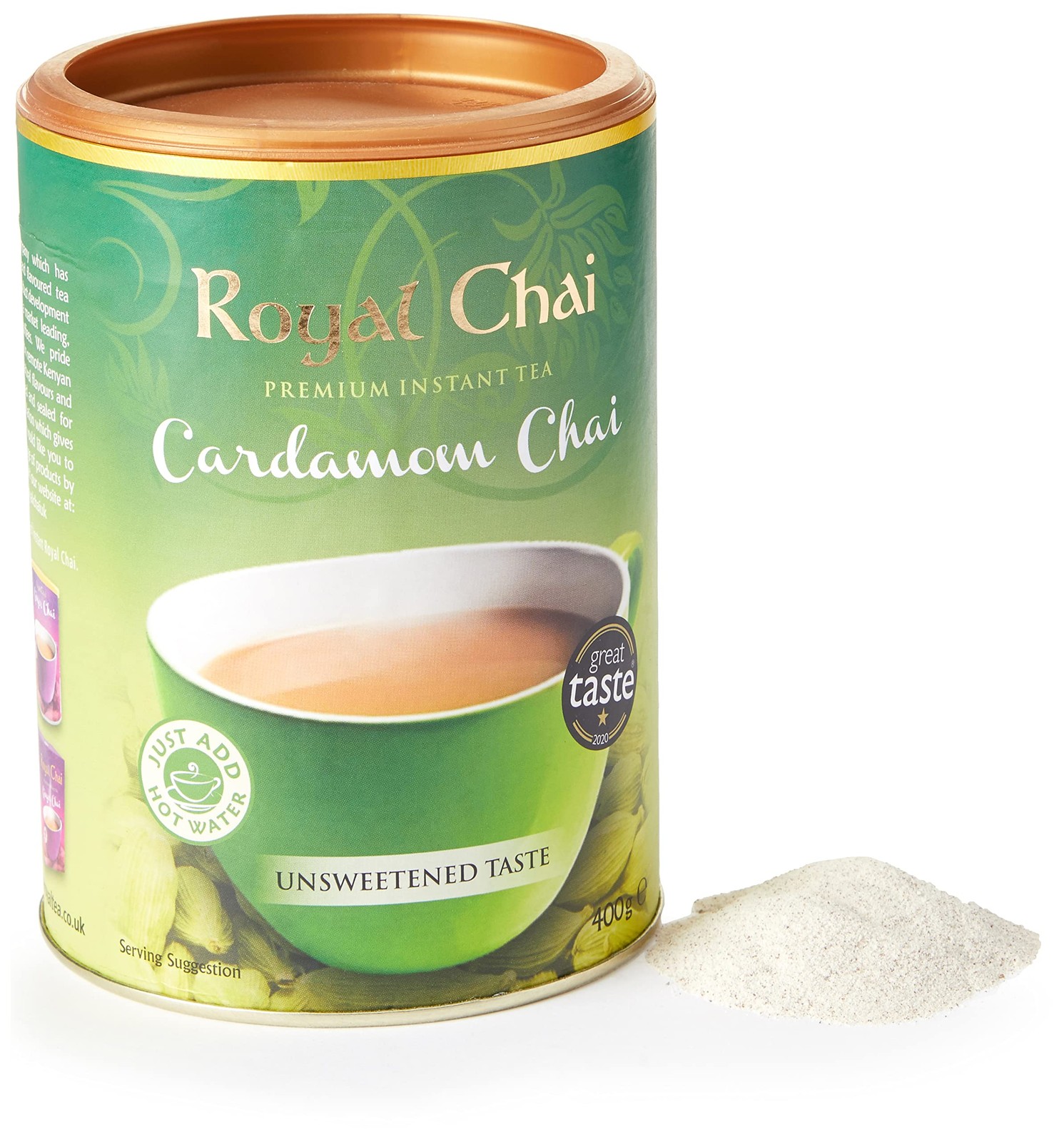 Royal Chai, Tub Elaichi Unsweetened, Cardamom, 400 g