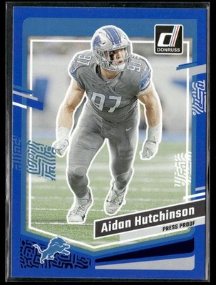 Aidan Hutchinson Player Lot Bundle 10 Different Football Cards AH002 Lions 6RC