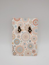 Alice In Wonderland Black With White Heart Stud Earrings