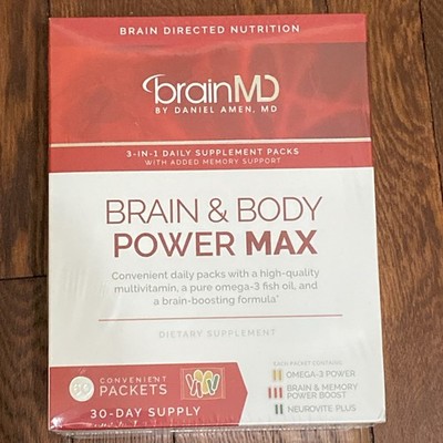 BrainMD Brain&Body Power Max, 30 Day Supply Dietary Supplement