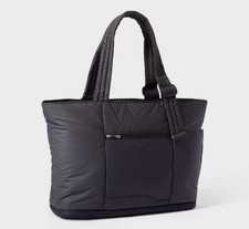 Puffer Expandable Weekender Bag - Open Story Black: Carry On Travel Luggage