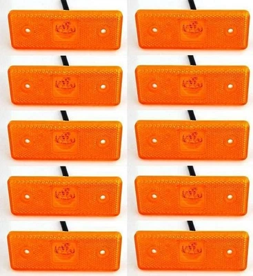 10 feux de gabarit LED orange 12V pour Iveco Mercedes Fiat Renault - Photo 1/2