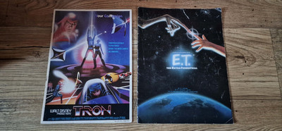 E.T. The Extra Terrestrial and Tron 1982 - Movie Cinema Brochures