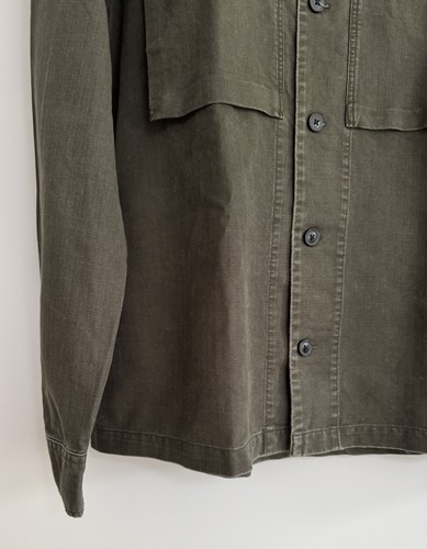 Sobrecamisa Allsaints “Recon” Aspecto Envejecido Cazadora Verde Oscuro XL - Imagen 8 de 12