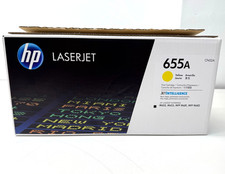 HP CF452A 655A Yellow Toner Cartridge Genuine OEM Original NEW OPEN BOX 