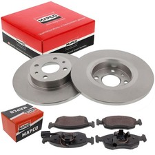 MAPCO 2 BREMSSCHEIBEN Ø258mm + BREMSBELÄGE SATZ VORDERACHSE passend für FIAT 500