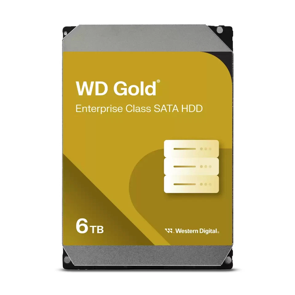 WD 6TB WD Gold Enterprise Class SATA HDD 内置硬盘 HDD - WD6004FRYZ — 第 2/4 张图片