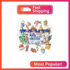 Kids Temporary Tattoos Winter Holidays   50 Festive Hypoallergenic Tattoos  Sno