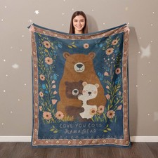 Bear Throw Blanket Bear03 Decorative Sofa Couch Bed 50x60 Inch