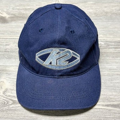 Vintage K2 Inline Skate Hat Cap Navy Blue Strapback Rollerblade Logo Adjustable