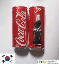 Empty COCA-COLA can SOUTH KOREA Tall 250ml Coke 2015 Design 100 Years Korean Red