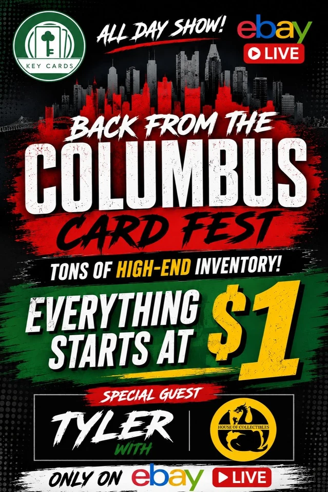 Nonstop $1 High/ Mid End Starts w Key & House - Columbus Card Show Restock!