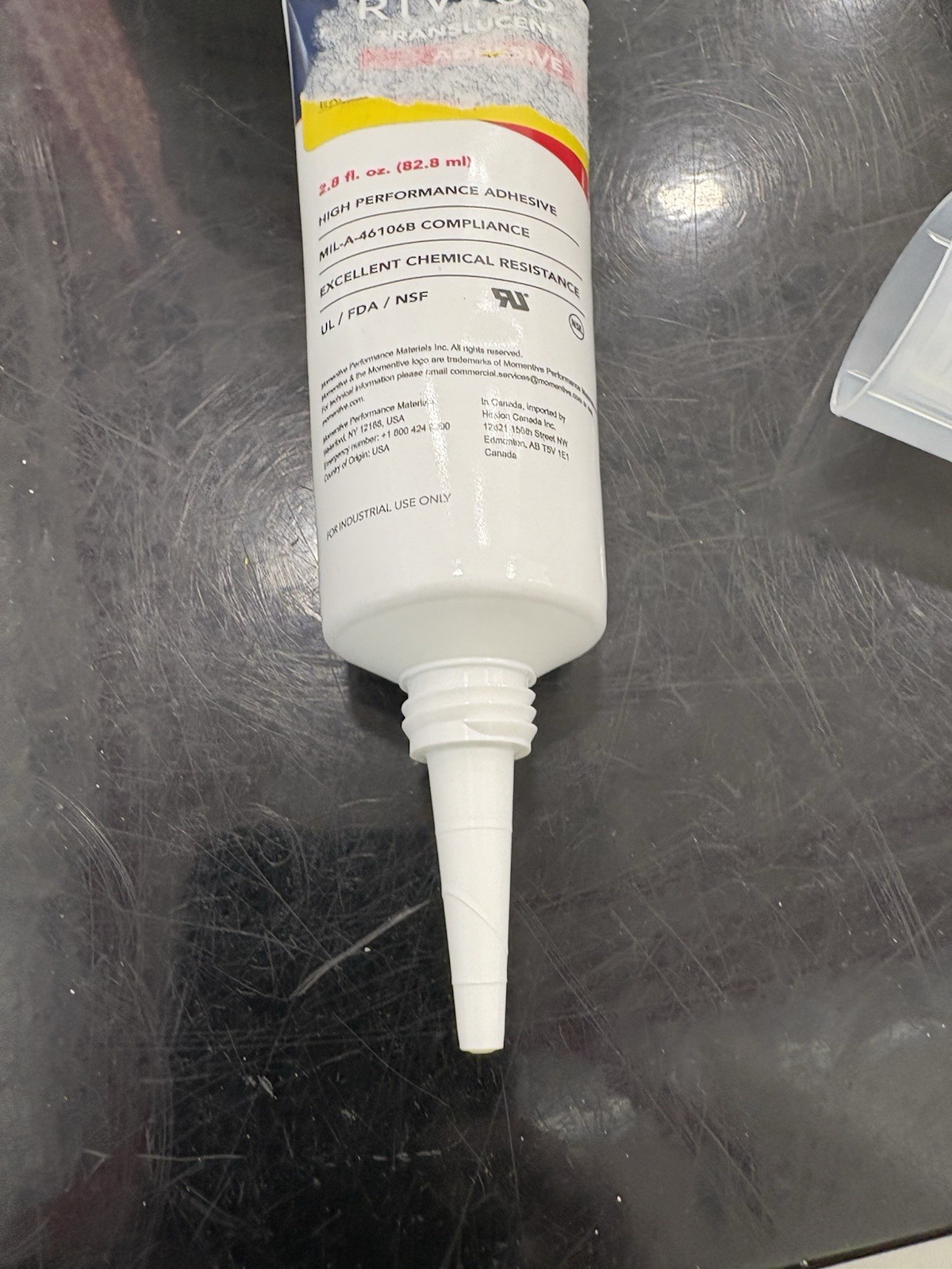 RTV 108 Momentive Silicone Translucent Adhesive 2.8 fl. oz. (82.8 ml)