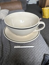 Giant huge massive 12” Tea Cup And Saucer Planter vintage rare 