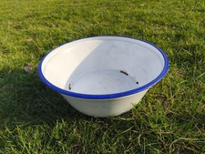 Alte emaillie Email Schüssel Emailschüssel Deko Garten Pflanzen