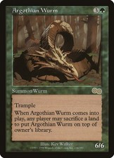 MTG Magic the Gathering Argothian Wurm (236/356) Urza's Saga MP
