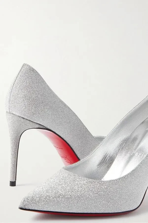 Christian Louboutin Z3463 Kate 85 mm Pointed Toe Pump in Silver