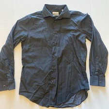 Calvin Klein Men's Dress Shirt, Charcoal Gray, Slim Fit, Stretch Wrinkle-Free,