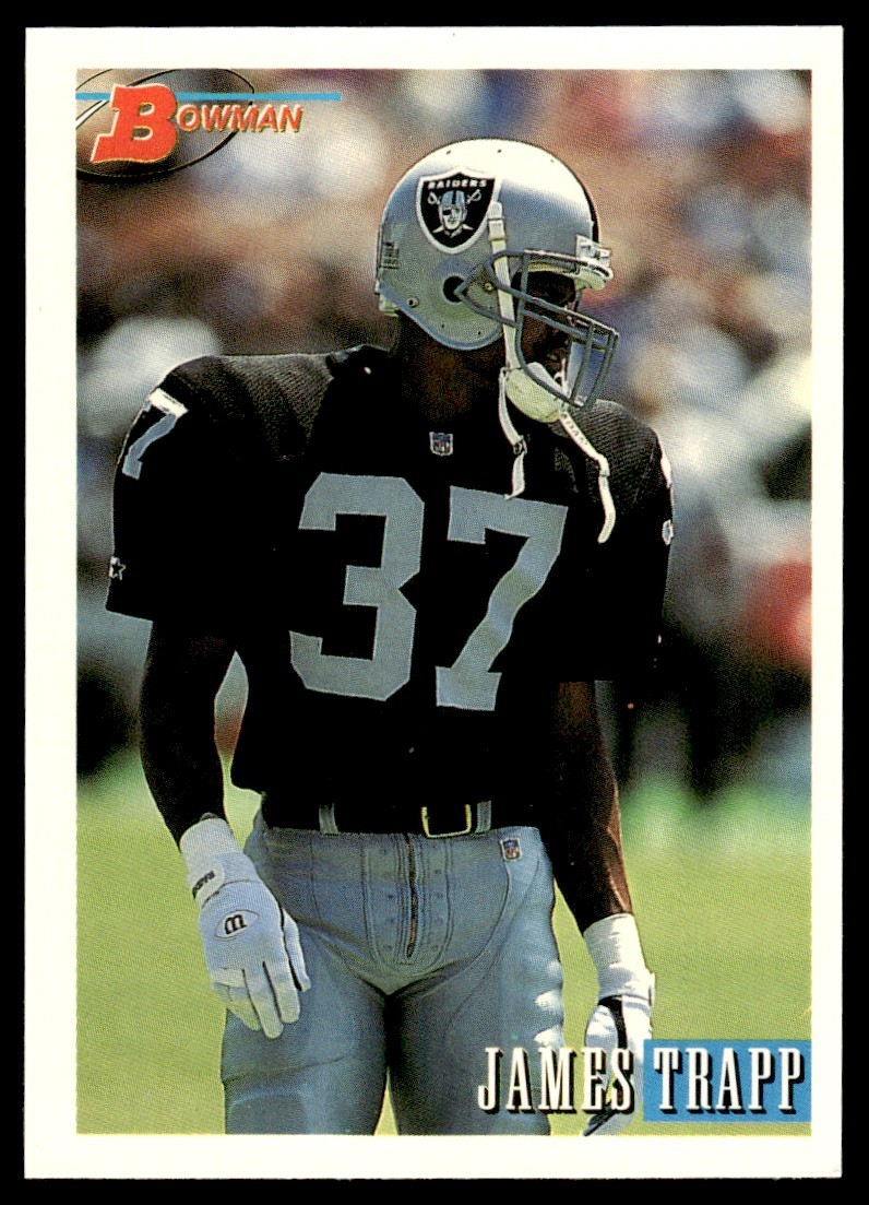 1993 Bowman James Trapp Rookie Los Angeles Raiders #338