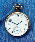 Antique 1920 Elgin Model 3 Grade 303 12s 7j Pocket Watch. Needs Cleaning. VIDEO.