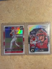 Adam Wainwright 2016 Donruss Optic & 2016 Diamond Kings Yadier Molina Refractors
